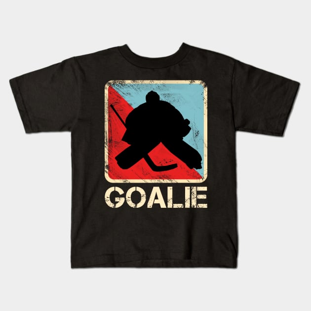Hockey Goalie Kids T-Shirt by SmithyJ88
